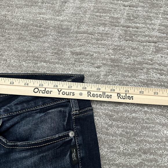 Silver Jeans Co Suki Bootcut Jeans Womens 16W 33 Dark Wash Button Fly Stretch - Picture 11 of 13